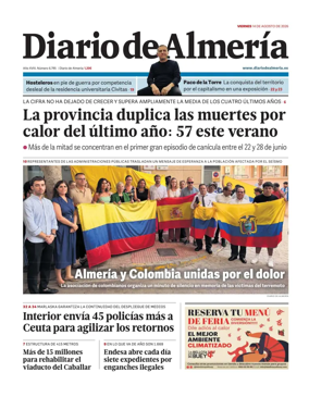 Cover of Diario de Almeria
