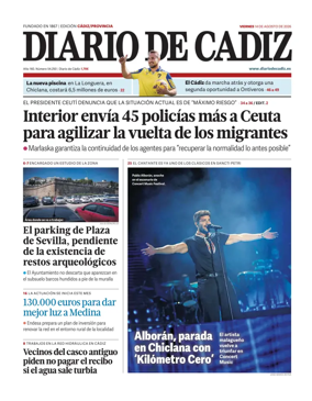 Cover of Diario de Cadiz