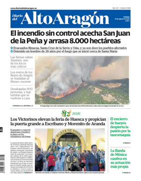 Cover of Diario del Alto Aragon