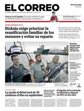 Cover of El Correo (Miranda de Ebro)