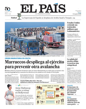 Cover of El Pais Madrid