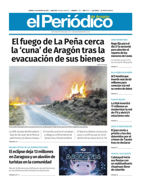 Cover of El Periodico Aragon