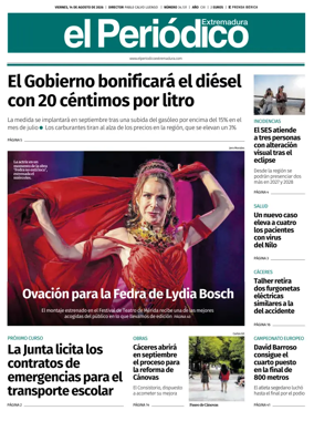 Cover of El Periodico Extremadura