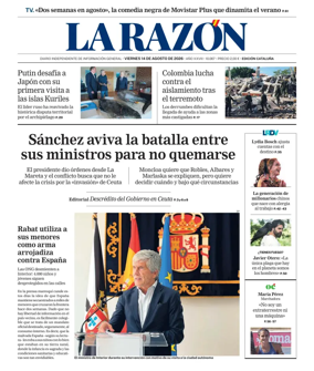 Cover of La Razon (Cataluna)