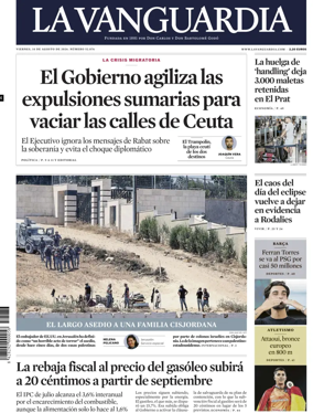 Cover of La Vanguardia (1st Edition)