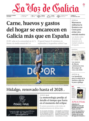 Cover of La Voz de Galicia (A Coruna)