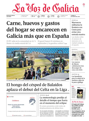 Cover of La Voz de Galicia (Arousa)