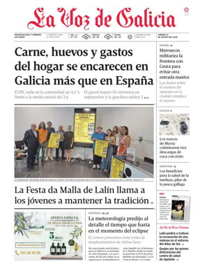 Cover of La Voz de Galicia (Deza)