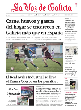 Cover of La Voz de Galicia (Viveiro)