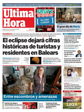 Cover of Ultima Hora