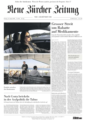 Cover of Neue Zurcher Zeitung