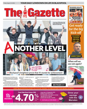 Cover of Blackpool Gazette