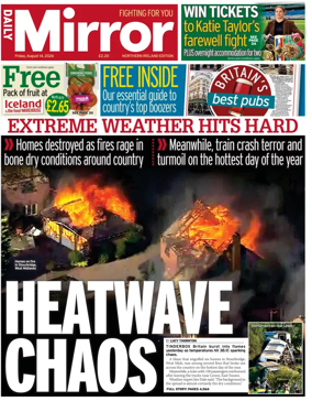 Cover of Daily Mirror (Northern Ireland)