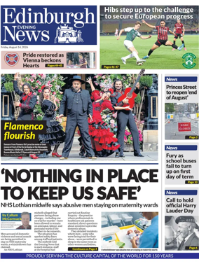 Cover of Edinburgh Evening News