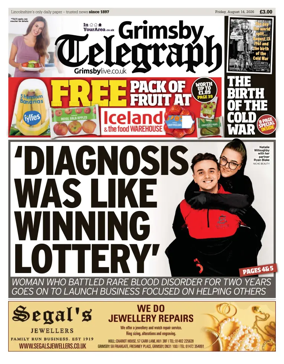 Cover of Grimsby Telegraph