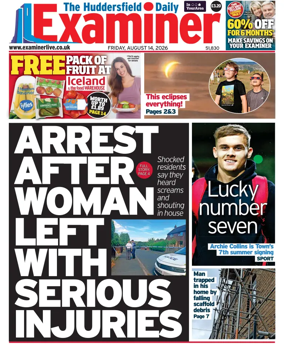 Cover of Huddersfield Daily Examiner