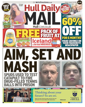 Cover of Hull Daily Mail