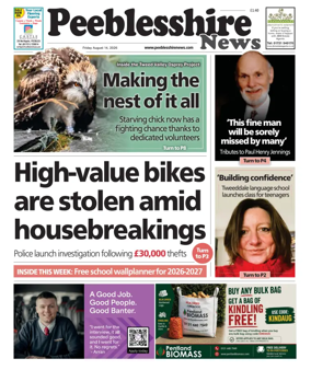 Cover of Peebleshire News
