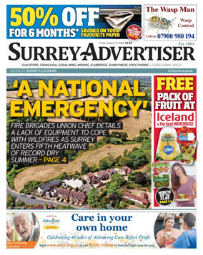 Cover of Surrey Advertiser