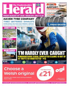 Cover of The Pembrokeshire Herald