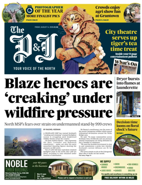 Cover of The Press and Journal (Inverness Highlands and Islands)