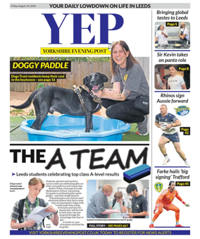 Cover of Yorkshire Evening Post