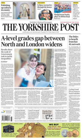Cover of Yorkshire Post