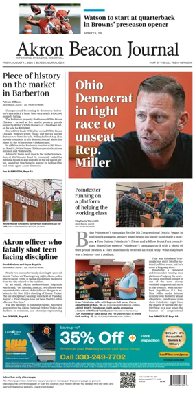 Cover of Akron Beacon Journal