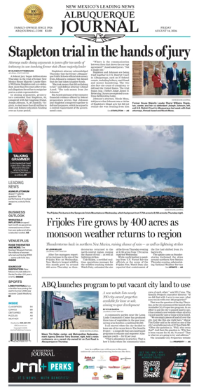 Cover of Albuquerque Journal