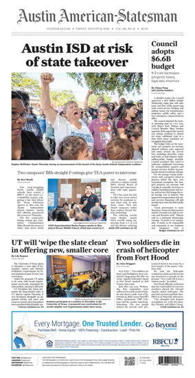 Cover of Austin American-Statesman