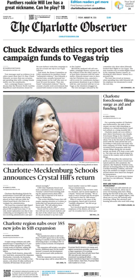 Cover of The Charlotte Observer