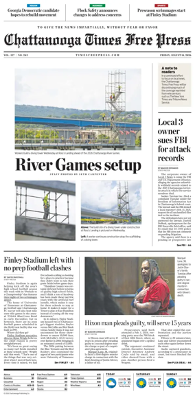 Cover of Chattanooga Times Free Press