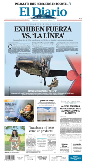 Cover of El Diario de El Paso