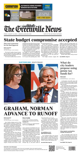 Cover of The Greenville News