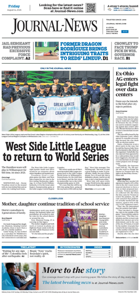 Cover of Hamilton Journal News