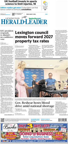 Cover of Lexington Herald-Leader