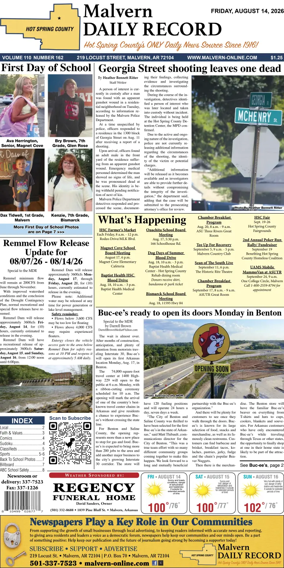 Cover of Malvern Daily Record