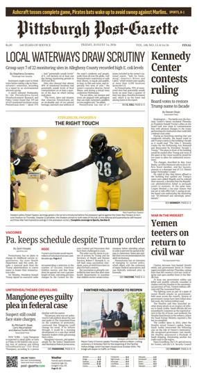 Cover of Pittsburgh Post-Gazette