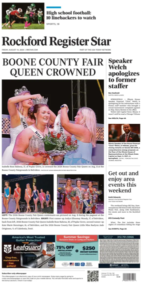 Cover of Rockford Register Star