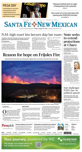 Cover of Santa Fe New Mexican