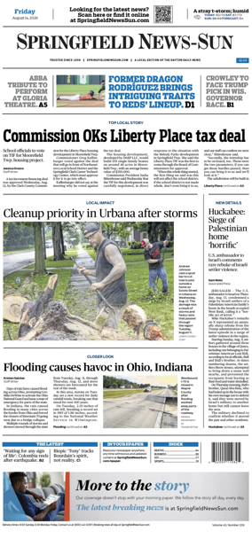 Cover of Springfield News-Sun