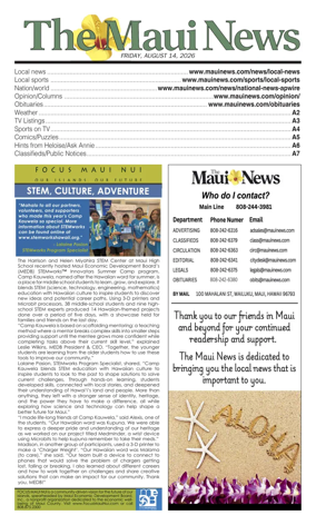 Cover of The Maui News