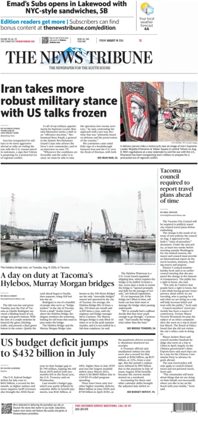 Cover of The News Tribune