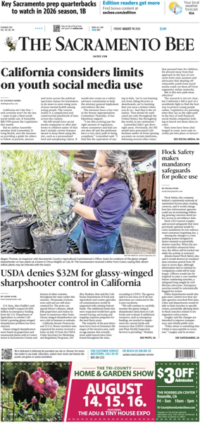 Cover of The Sacramento Bee