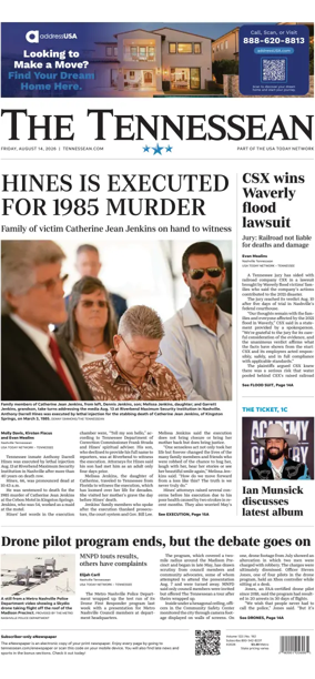 Cover of The Tennessean