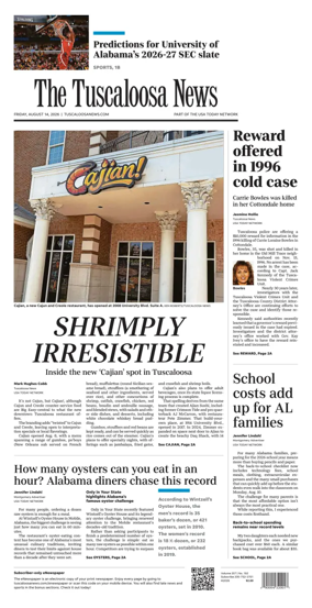 Cover of The Tuscaloosa News