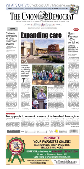 Cover of The Union Democrat
