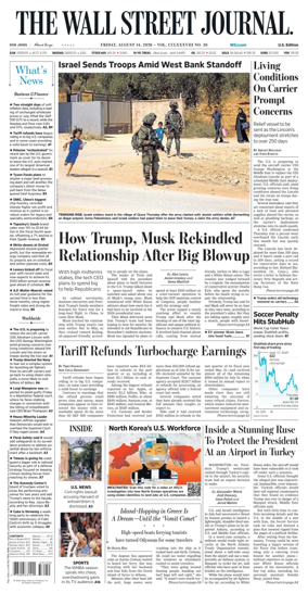 Cover of The Wall Street Journal