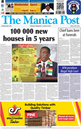 Cover of The Manica Post