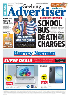 Cover of Geelong Advertiser